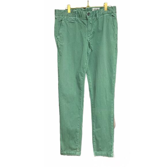 Hero Seven France Mens' Green Pattern Chino Pants 32 x 30 - Picture 2 of 15